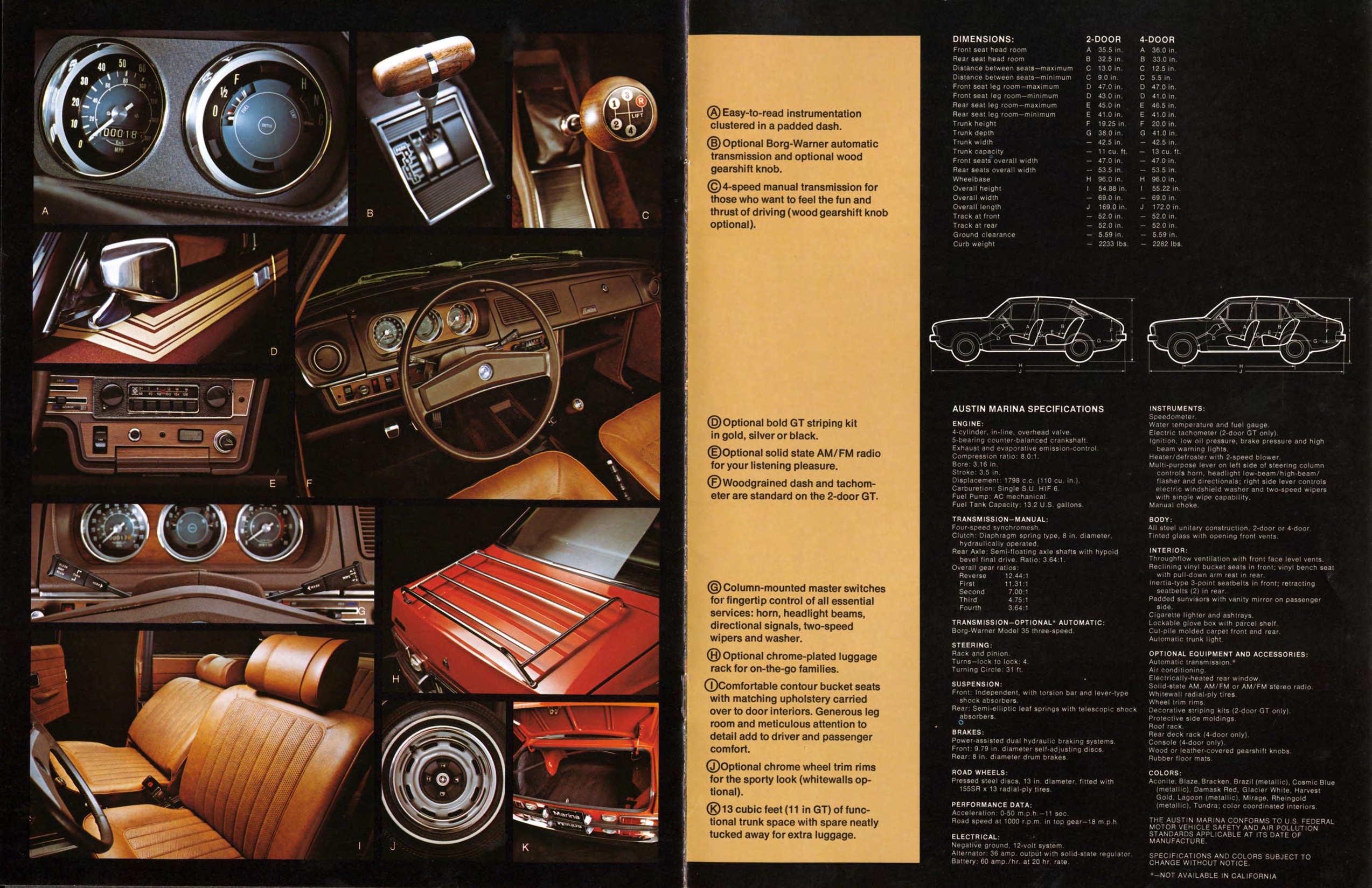 1974 Austin Marina Brochure Page 5